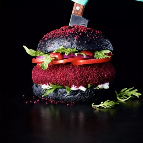 Burger with Veggie Crumbz