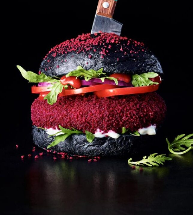 Burger with Veggie Crumbz